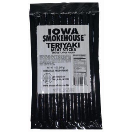 IOWA SMOKEHOUSE/PREFERRED WHOLESALE 16Oz Teriy Meat Sticks IS-16MSTE